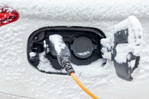 ev charging in the snow