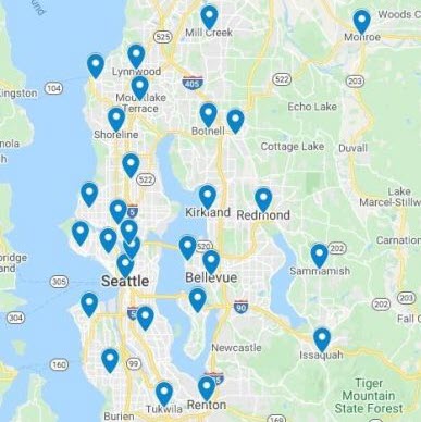 Seattle Metro Region Map Of Electrical Service Areas